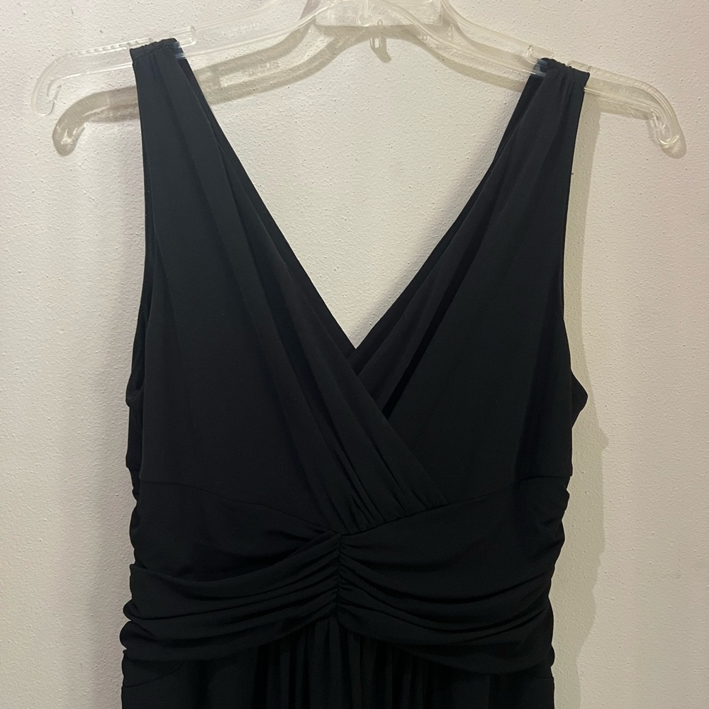 London Style Black Midi Dress Size 12 - Picture 2 of 11